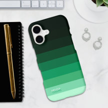Emerald Green Gradient Color Stripes