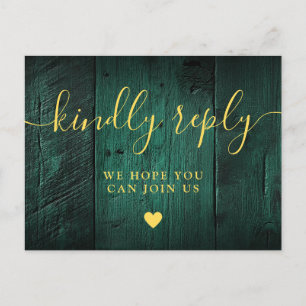Emerald Green Grange Chanson Demande de carte post