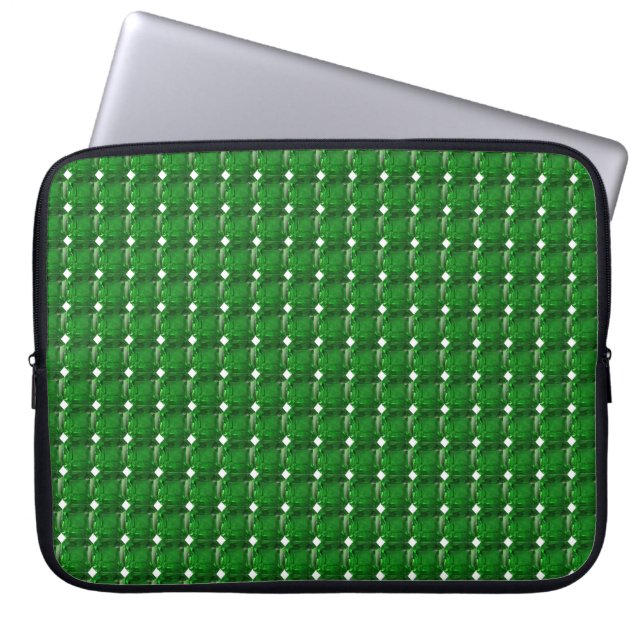 Emerald Green Laptop Sleeve (Front)