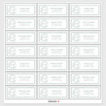 Emerald Green Leafy Crest Monogram Guest Address<br><div class="desc">Modern and trendy, this guest address label design features a emerald green hand drawn leafy wreath encircling a modern wedding monogram. It is personalized in elegant typography, name & address in a matching emerald green, trimmed in a delicate frame. Part of a collection, veiw suite https://www.zazzle.com/collections/emerald_green_leafy_crest_monogram_wedding-119957580948924617 Contact designer for matching...</div>