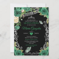Emerald Green Mexican Charra Mis Quince Butterfly
