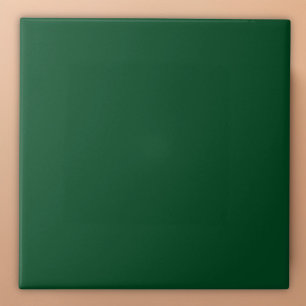 Emerald Green Minimalist Solid Color Tile