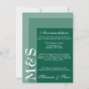 Emerald Green Modern Script Wedding Thank You Card