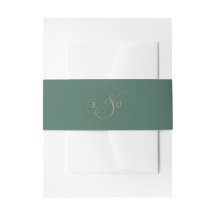 Emerald Green Monogram Wedding