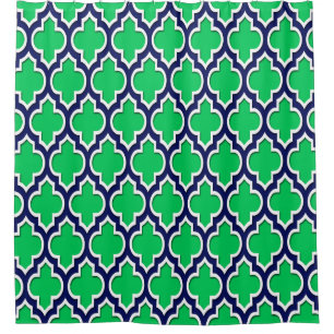 Emerald Green Navy Blue White XL Moroccan #4DS