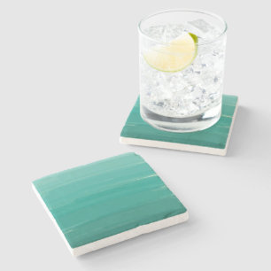 Emerald Green Ombre Stone Coaster