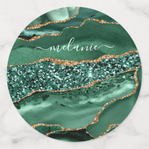 Emerald Green Parties scintillant or Confetti Nom