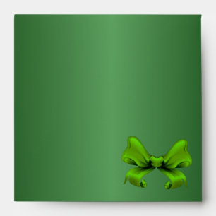 Emerald Green Peacock Envelope