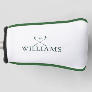 Emerald Green Personalized Name Golf Clubs Head Cover