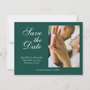 Emerald Green Photo Mariage Enregistrer la carte D