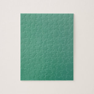 Emerald Green Plain Single Colour Product Item Jigsaw Puzzle