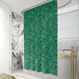 Emerald Green Quartz Crystal Pattern