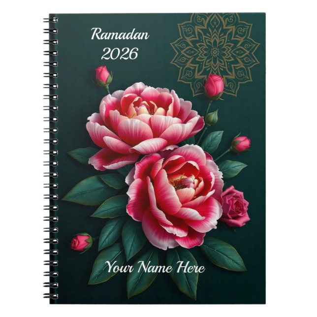 Emerald Green Ramadan Notebook (Front)