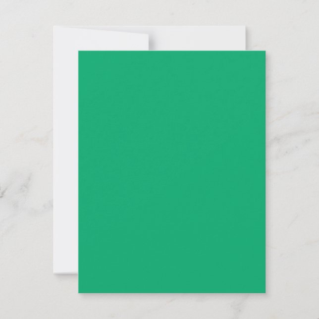 Emerald Green Response Card Template – Customize (Front)