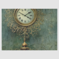 Emerald Green Rustic Steampunk Clock (2)