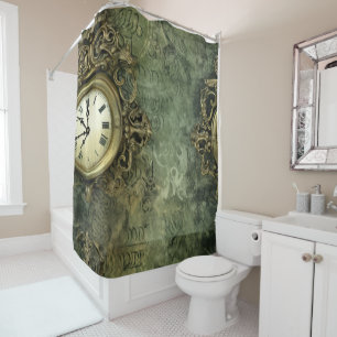 Emerald Green Rustic Steampunk Clock (4)