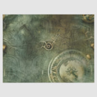 Emerald Green Rustic Steampunk Clock (5)