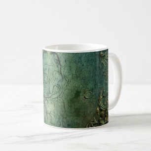 Emerald Green Rustic Steampunk Clock (8) Coffee Mug