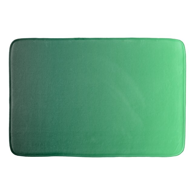 Emerald Green Shades  Bath Mat (Front)