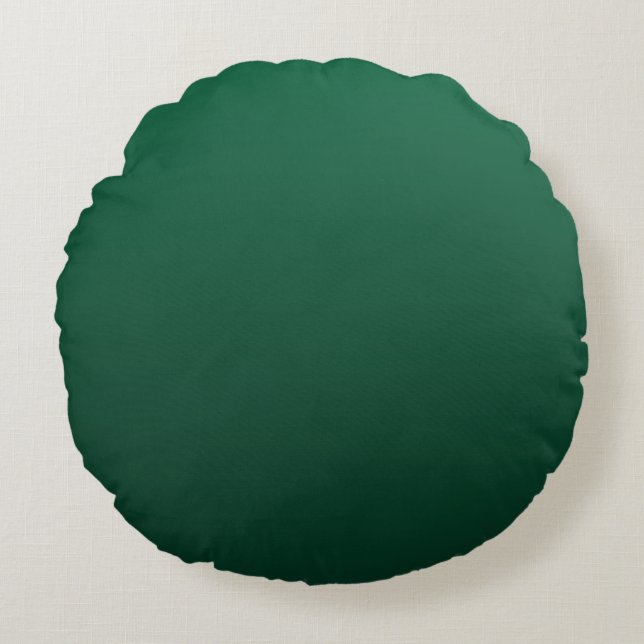 Emerald Green Shades  Round Pillow (Front)
