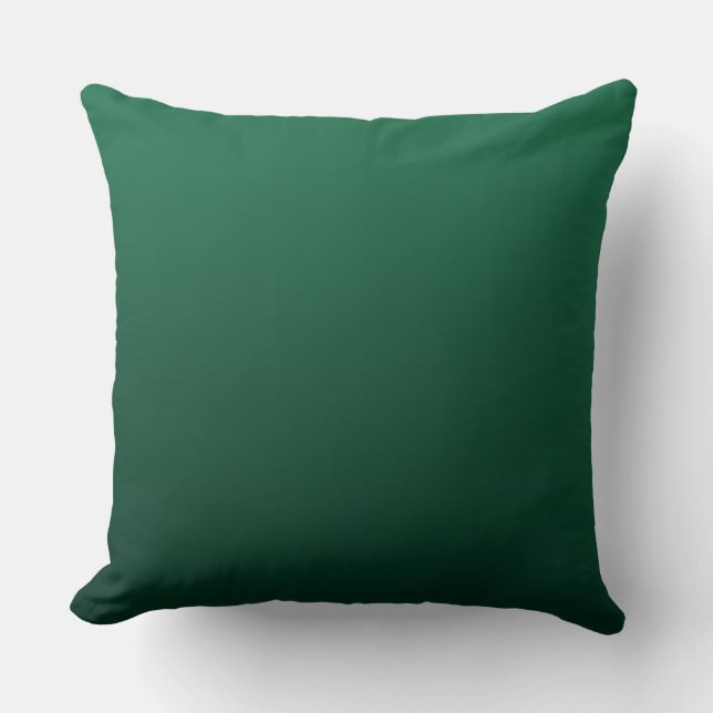 Emerald Green Shades  Throw Pillow (Front)