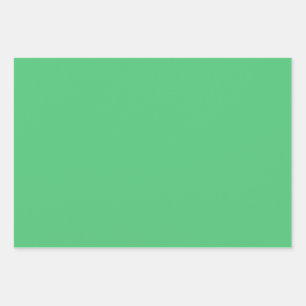 Emerald green solid color  wrapping paper sheet