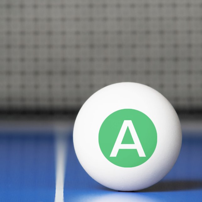 Emerald Green Solid Colour Ping Pong Ball (Net)