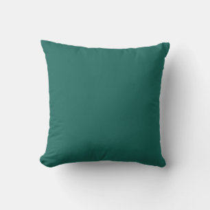 EMERALD – Green Solid Colour   Throw Pillow