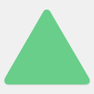 Emerald Green Solid Colour Triangle Sticker