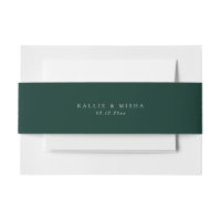 Emerald Green Solid Colour Wedding Botanical Branc