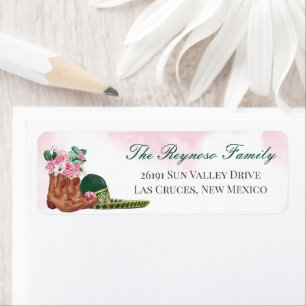 Emerald Green Sombrero Rose Floral Cowgirl Retour