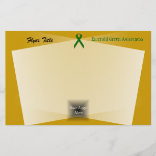Emerald Green Standard Ribbon by Kenneth Yoncich Flyer