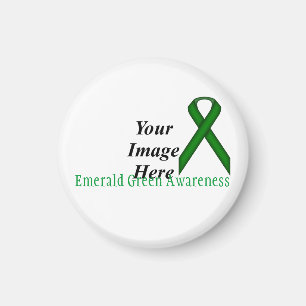 Emerald Green Standard Ribbon by Kenneth Yoncich Magnet