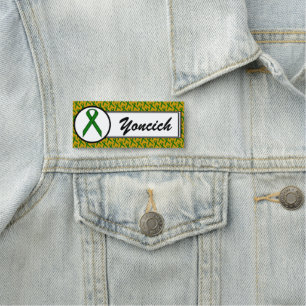 Emerald Green Standard Ribbon by Kenneth Yoncich Name Tag