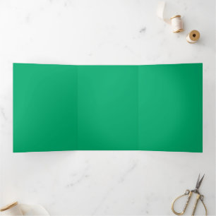 Emerald Green Trifold Invitation – Customizable