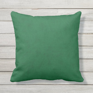 Emerald Green Velvet Look Throw Pillow