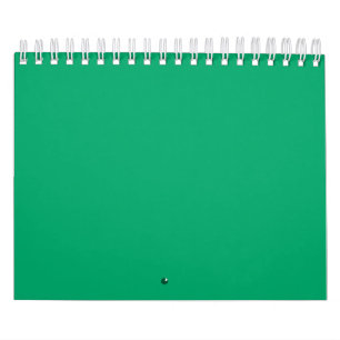 Emerald Green Wall Calendar – Custom Design