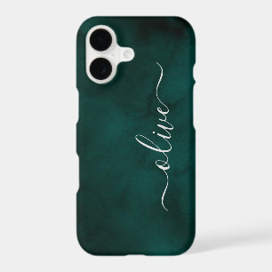 Emerald Green Watercolor Monogram Personalized