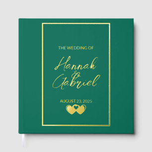 Emerald Green Wedding Guest Book