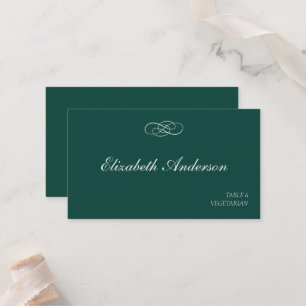 Emerald Green Wedding Place Cards