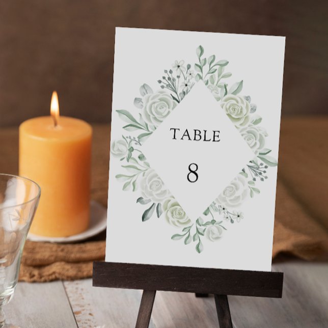 Emerald Green Wedding Table Cards Template (Emerald Green Wedding Table Cards Template)