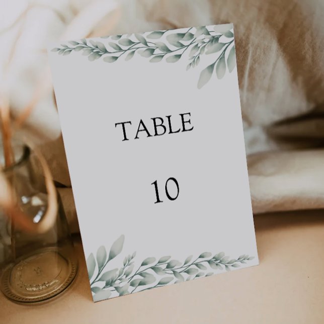 Emerald Green Wedding Table Cards Template (Emerald Green Wedding Table Cards Template)
