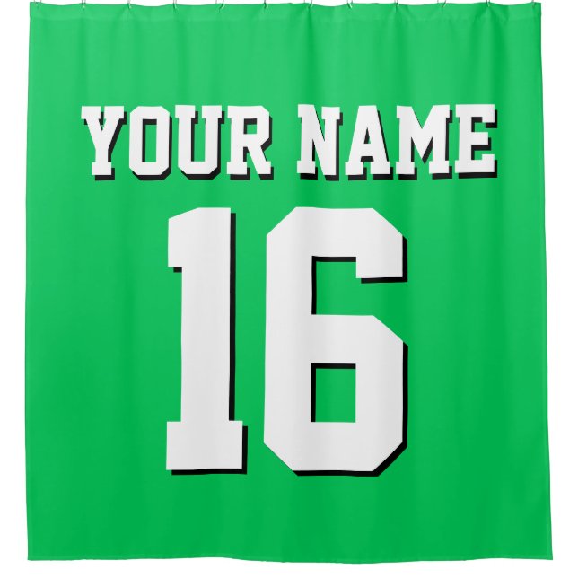 Emerald Green White Sports Jersey Team Jersey (Front)