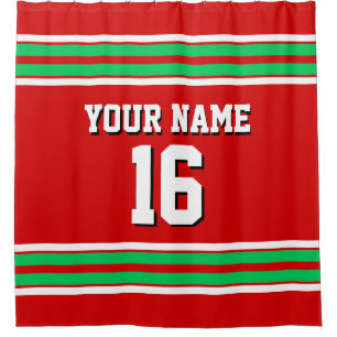 Emerald Green White Stripes Sports Jersey