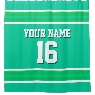 Emerald Green White Stripes Sports Jersey