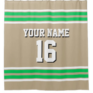Emerald Green White Stripes Sports Jersey