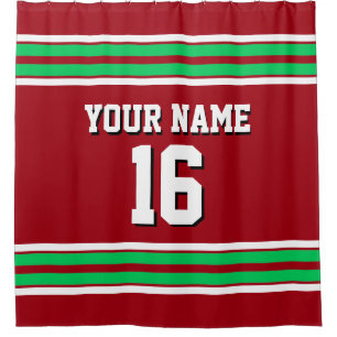 Emerald Green White Stripes Sports Jersey