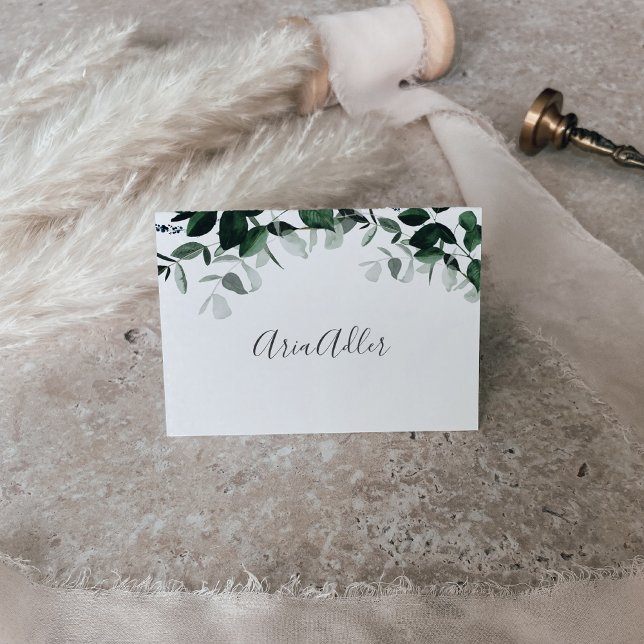 Emerald Greenery Cartes de Mariage imprimables (Créateur téléchargé)