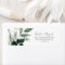 Emerald Greenery Return Address Label