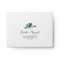 Emerald Greenery Self-Addressed Wedding RSVP